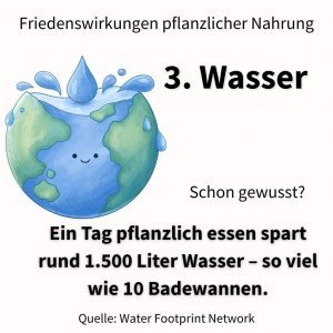 Friedenswirkungen veganer Ernährung 3 Wasser
