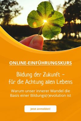 Online-Einf&uuml;rhungskurs Warum unser innerer Wandel die Basis f&uuml;r einen Bildungswandel ist